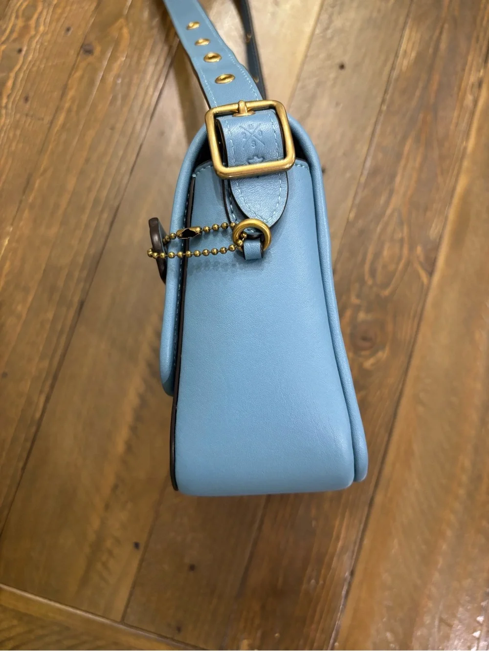 Coach Rambler Crossbody 16 in Pacific Blue